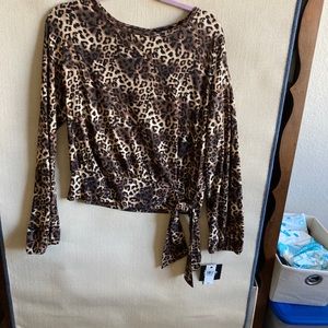 By & by NWT leopard print top